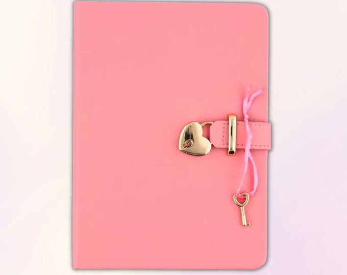 Diary With Lock, Diary Journal, Personal Diary, Notebook Pad Lock, Refillable Journal, Diary