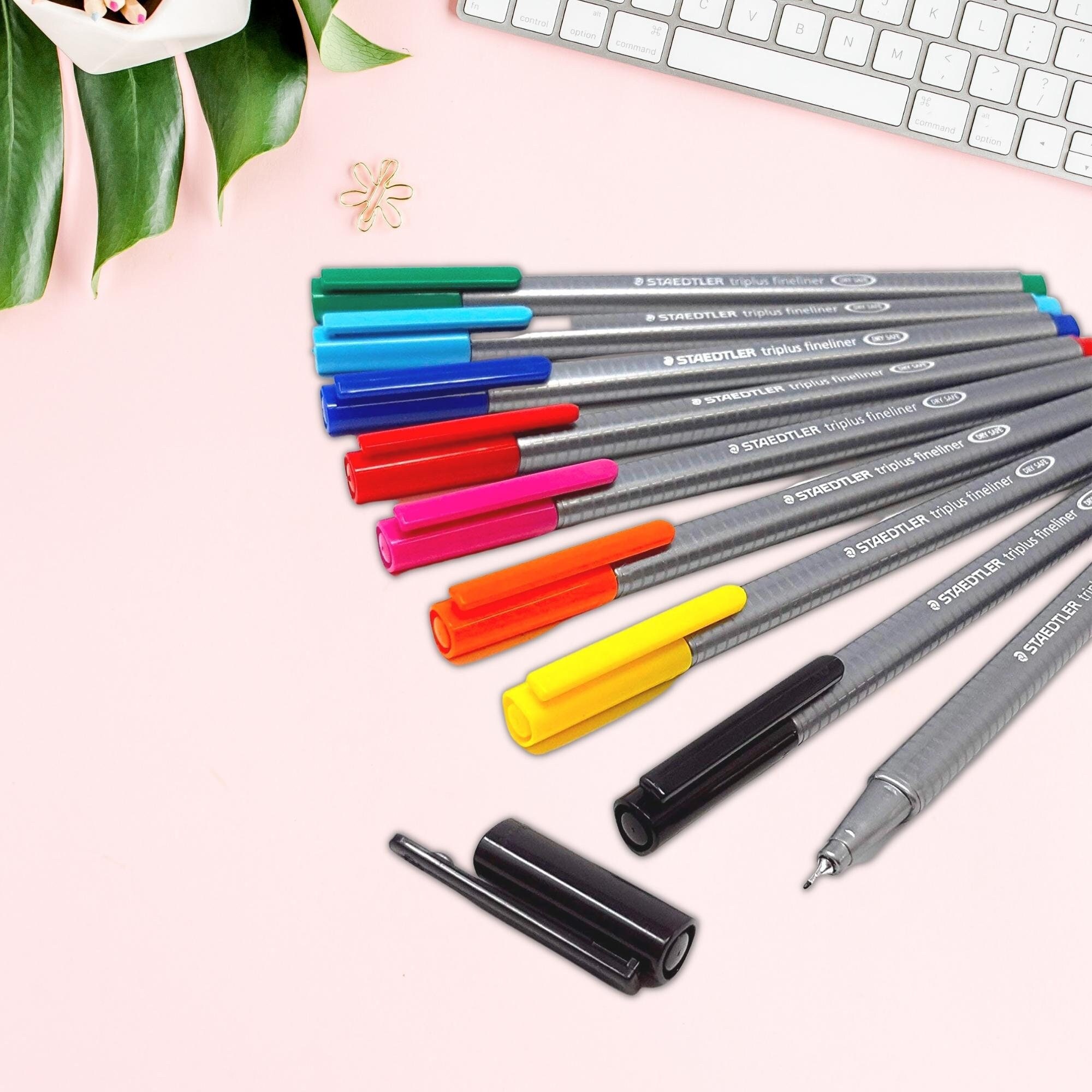 Fine Line Pens, Set of 12 Pieces, Felt Pens Set Multicolor, School  Supplies, Office Supplies, Fine Line Pens 0.5 Mm, Color Fineliner Pens 