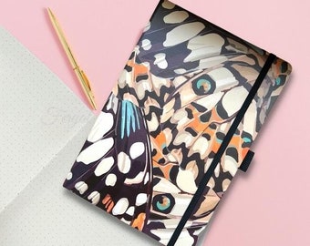 A5 Bulletjournal, Journal Hardcover, Dotted Scrapbook, Journal with Abstract Design, Dotted Notebook