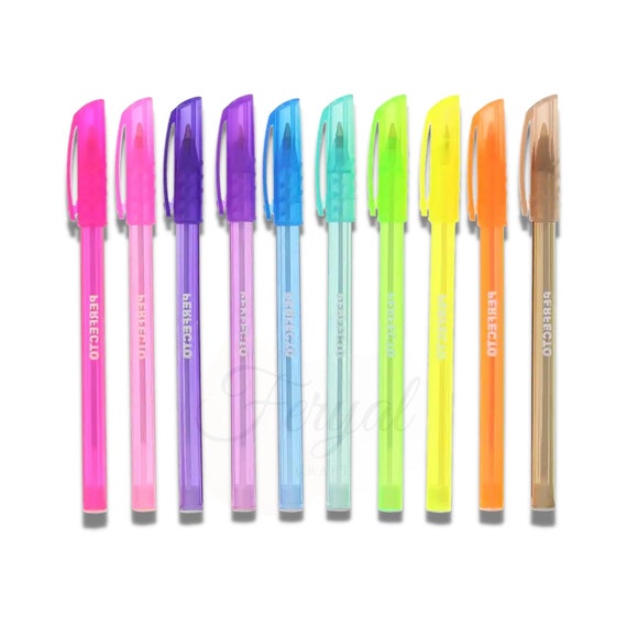 Color Pens Set, Color Pens, Set of 10, Multicolor Ballpoint Pen, Smooth  Writable Pens, Neon Ballpoint Pens, Ballpoint Pens 