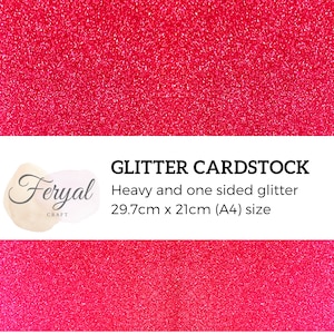 Cartolina com glitter, cartolina com glitter A4, papel com glitter, cartolina com glitter vermelho, suprimentos para artesanato, cartolina brilhante, papel sem galpão