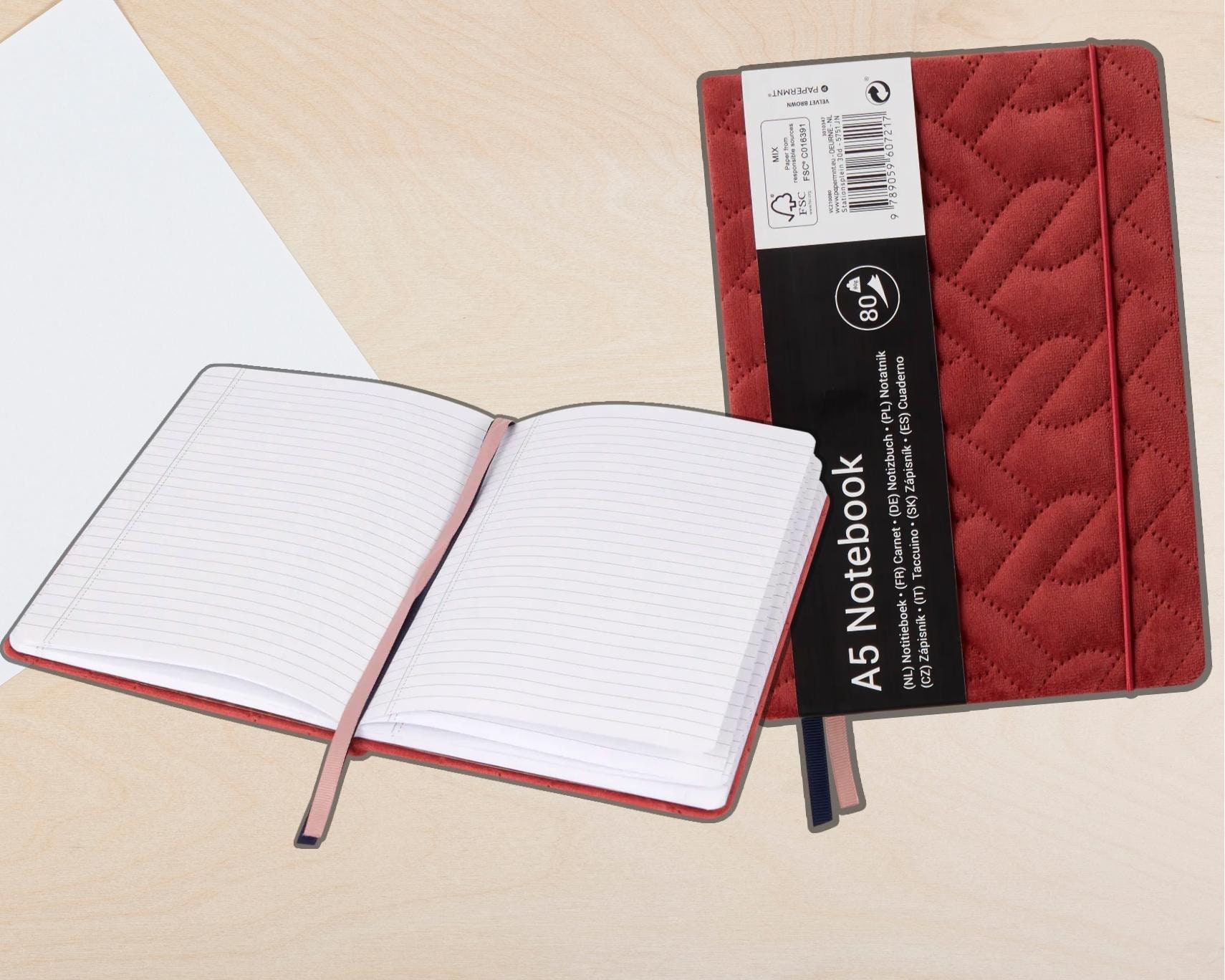 VELVET NOTEBOOK A5 RED VELVET NOTEBOOK A5 RED