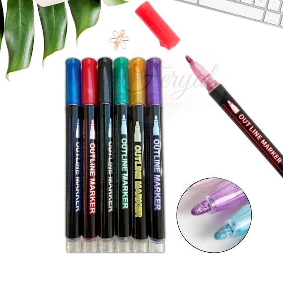 Dual Tone Outlined Marker Pen