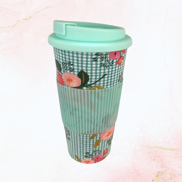 Reusable Coffee Cup with Lid, 16oz, Travel Mug with Lid, Portable Travel Mug, Coffee Mug with Sleeve, Reusable Mug To Go