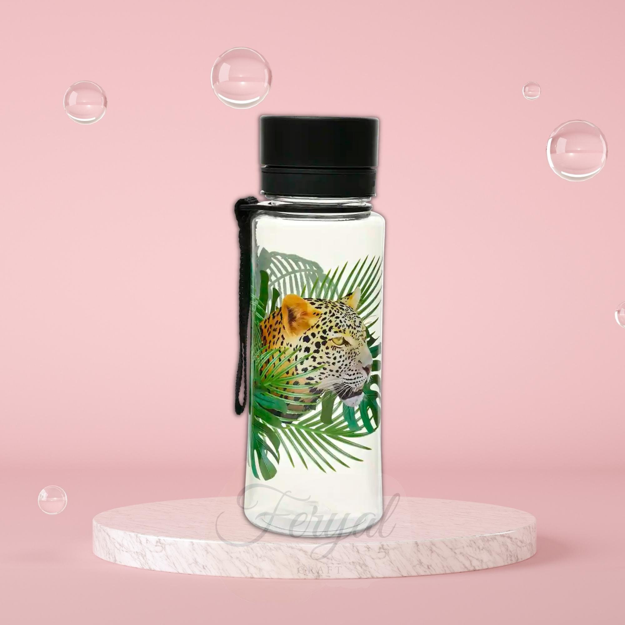 PLASTIC Water Bottle Clover Mousemoth 