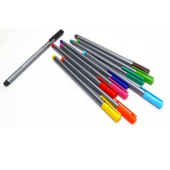 Staedtler Fine Liners, 0.3 Pens, Fine Tip Pens, Fine Line Pens, Set 10  Pieces, Drawing Pen, Art Pen, Coloring Pens, School Supply 