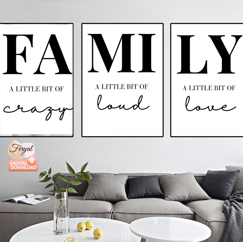 Inspirational Wall Art Printable| Set of 3| Minimal Decor| Typography ...