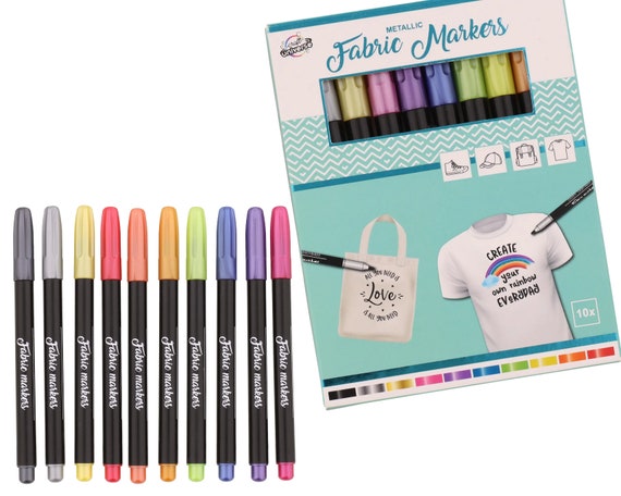 Fabric Markers, Textile Paint, Textile Marker, Textile Pens, Clothing Pen,  Clothing Markers, Metallic Fabric Marker, Clothing Paint, Fabric -   Denmark