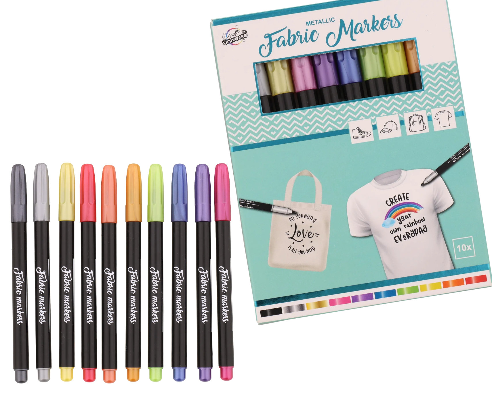 Zenacolor 40 Fabric Markers Pens Set - Non Toxic, Indelible and Permanent  Fabric Paint - Fine Point Tip Textile Marker Pen