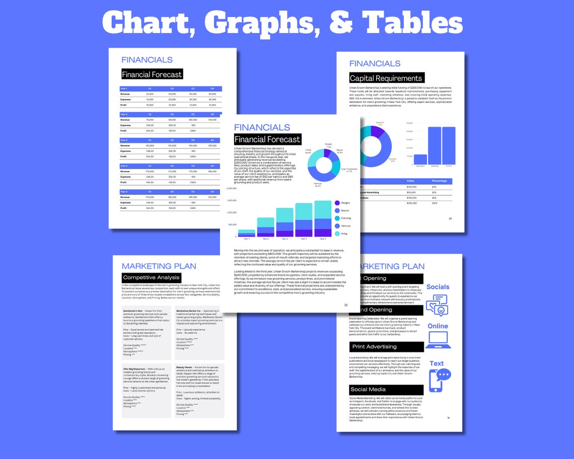 Business Plan for Startup Canva Template