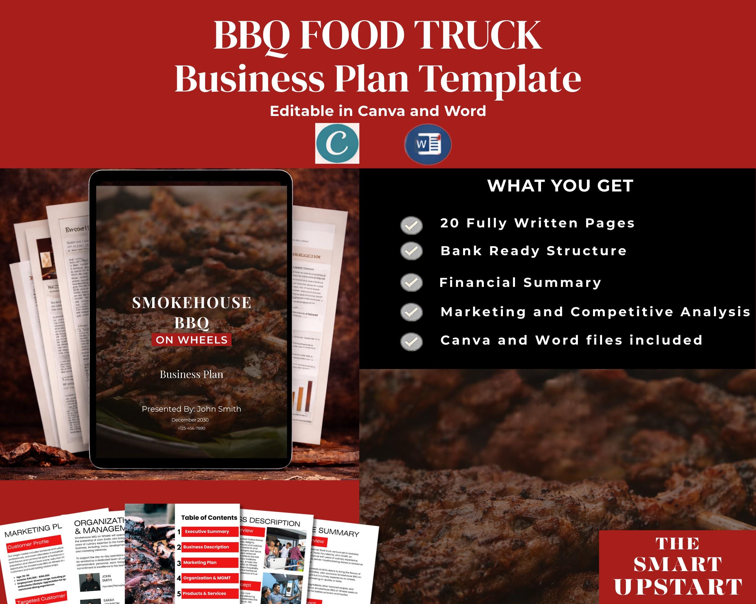 Food Truck Business Plan - Business Plan Template - Business Plan ...
