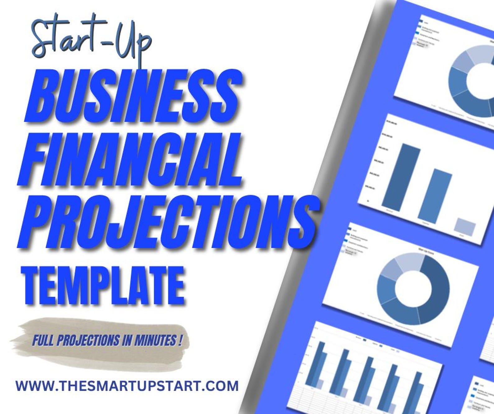Business Plan Financial Projections Spreadsheet - Microsoft Excel ...