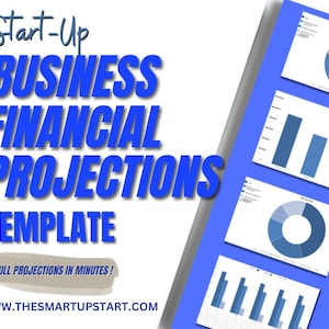 Business Plan Financial Projections Spreadsheet - Microsoft Excel - Income Statement - Balance Sheet - Cash Flow Summary - Business Proposal