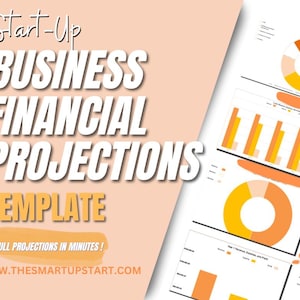 Financial Projections Template For Beginners - Google Sheets - Income Statement - Cash Flow Summary - Balance Sheet -Business Proposal - PDF