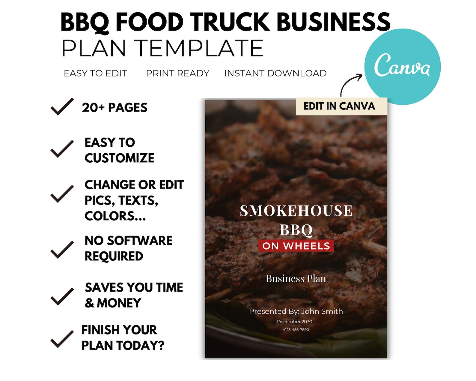 Food Truck Business Plan - Business Plan Template - Business Plan ...