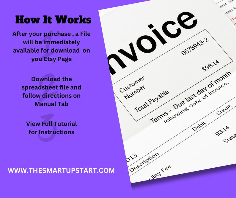 Invoice Template Invoice Creator Printable Invoice Microsoft Excel ...