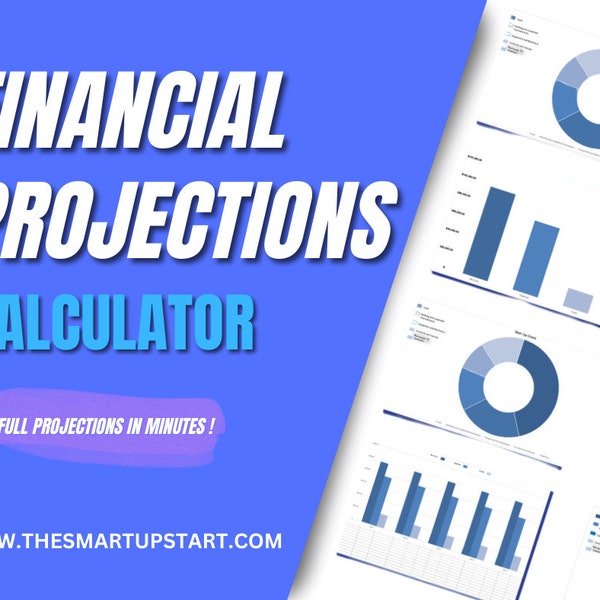 Business Plan Financial Projections Spreadsheet - Template - For Beginners - Start-Up - Existing Business - Income Statement - Balance Sheet