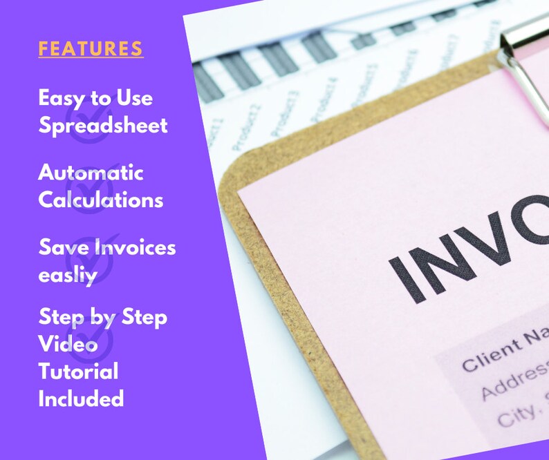 Invoice Template - Invoice Creator - Printable Invoice - Microsoft ...