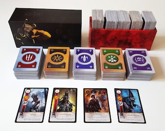 Ensemble complet de 429 cartes Gwent en anglais Les 5 decks Gwynt neufs dans la boîte avec graphismes Geralt