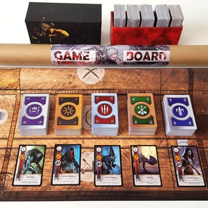 429 Cards for Gwent Premium Gwent Cards english full complete set All 5 Decks + Gameboard Game Board PlayMat Gwynt Box with Geralt Graphics