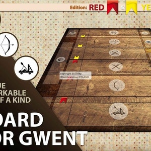 Plansza do gry Gwent Card Niestandardowa plansza do gry Mata do gry Gwynt Nowa unikalna CCG LCG PlayMat