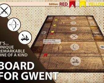 Gameboard for The Gwent Card Game Custom game board Gwynt mat New unique CCG LCG PlayMat The Witcher