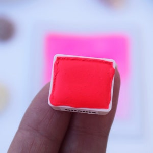 Handmade Neon Pink Watercolor Paint