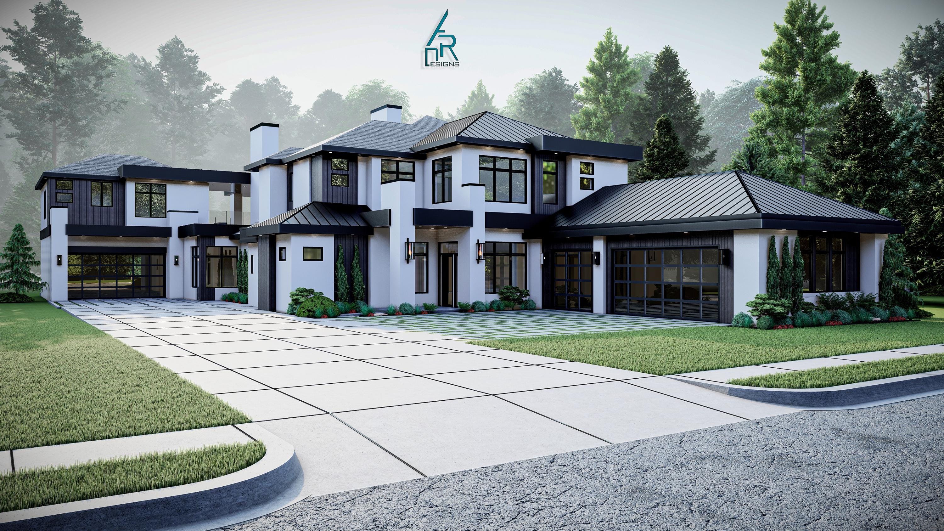 Modern House Number 12 - Stl -dae File - 3d Model Only 3D Print