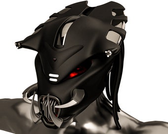 Maschera Predator Robot - File STL digitale pronto per la stampa.