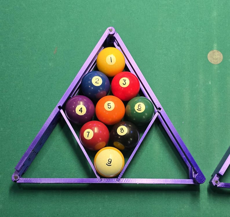8 And 9 Ball Foldable Pool Ball Rack Foldable Pool Triangle 3D 8 And 9 Ball Foldable Pool Ball Rack Foldable Pool Triangle 3D