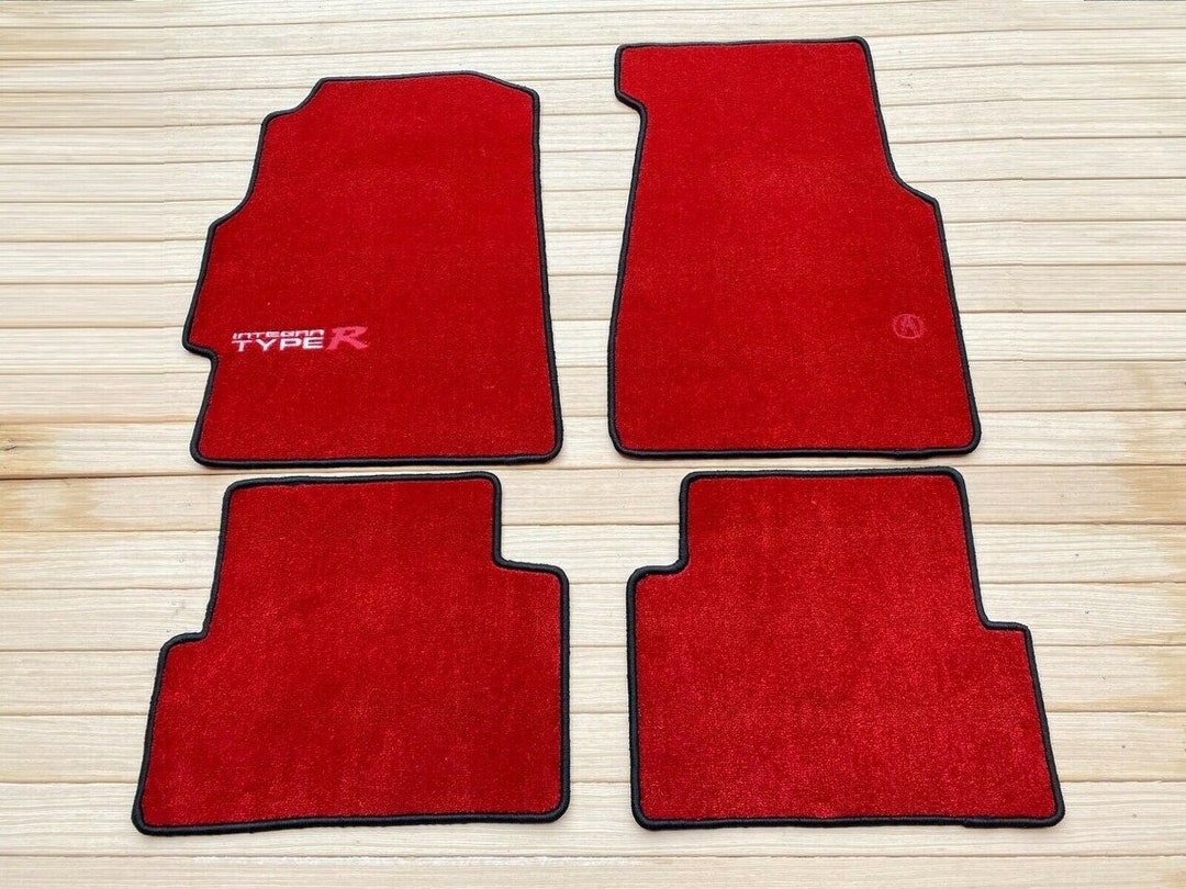 For Honda Acura Integra DC2 Type R Coupe Floor Mats Carpet RED Set Of4