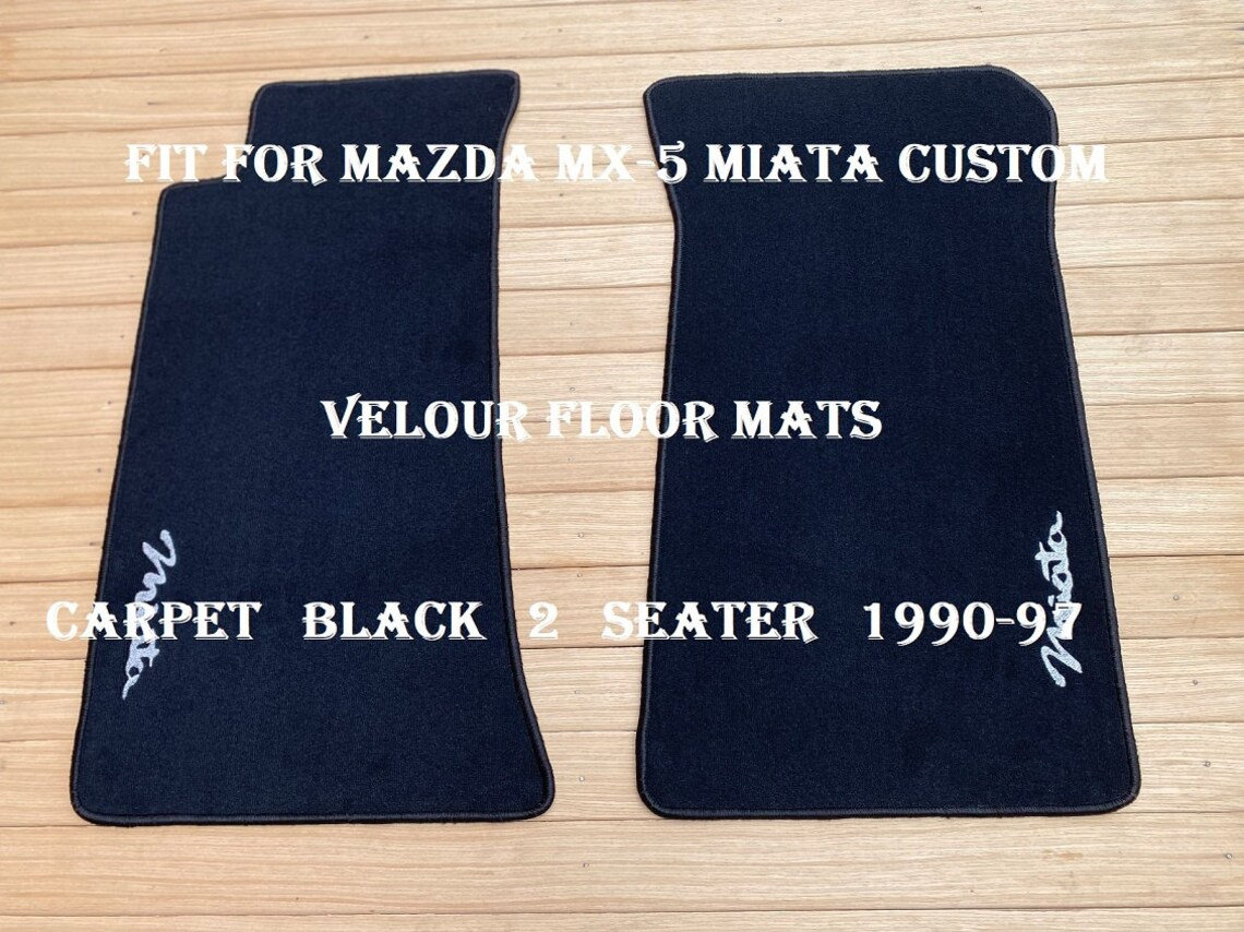 Fit for Mazda MX5 Miata Floor Mats Carpet Black 2pcs 199097 Etsy