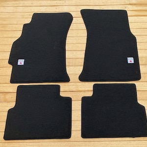 Auto Innenraum Teppich Fußmatten Fuß Matte Set Schwarz 3D für