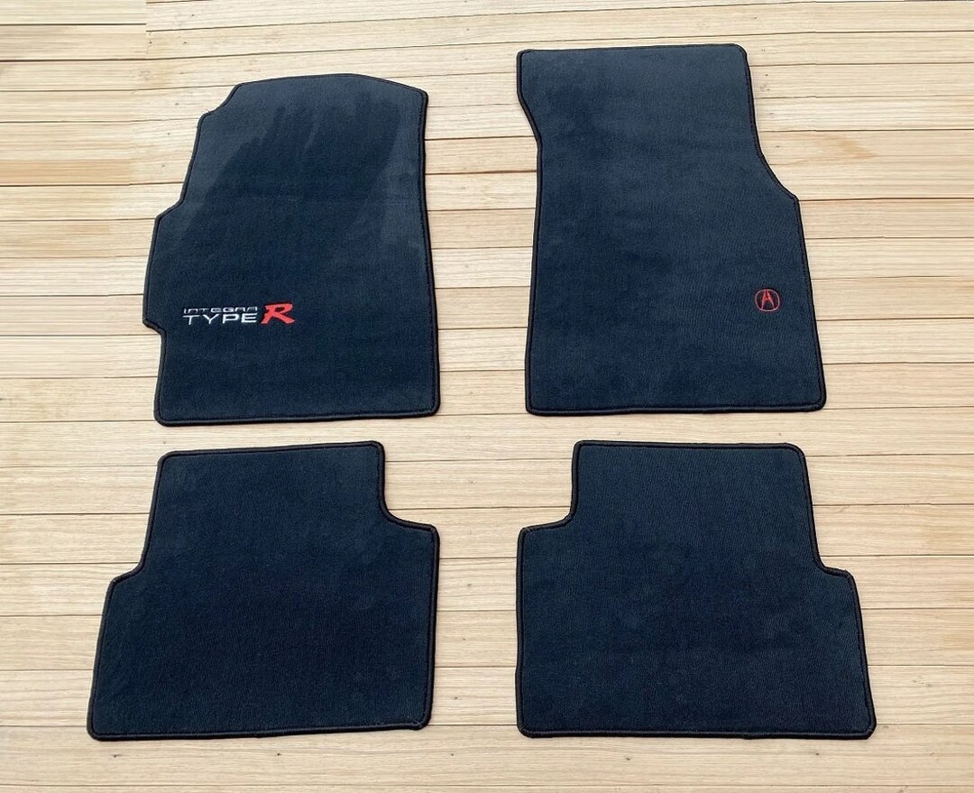 For Honda Acura Integra DC2 Type R Coupe Floor Mats Carpet Black Set