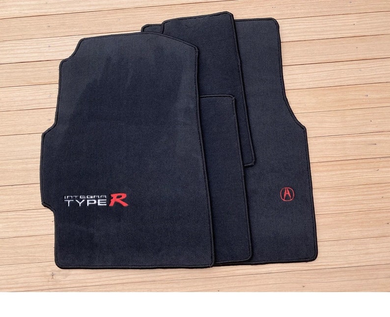 For Honda Acura Integra DC2 Type R Coupe Floor Mats Carpet Black Set