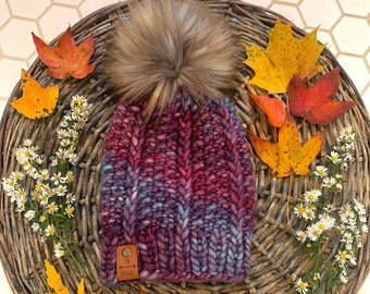 Hale Beanie // Chunky Knit Beanie | Handmade Winter Hat | Women's Cozy Winter Hat