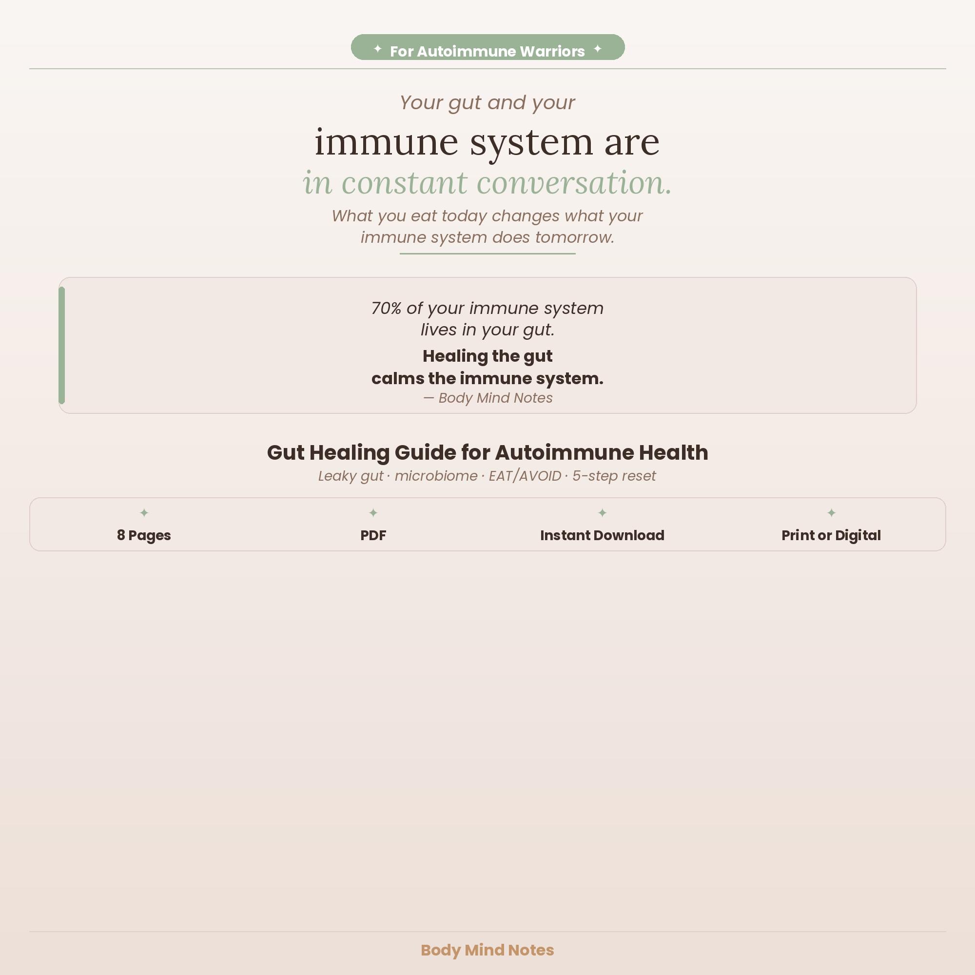 Gut Healing Guide for Autoimmune Health | Leaky Gut, Hashimoto's, RA ...