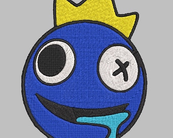 Rainbow friends Blue Embroidery File Patch pes vp3 dst jef xxx