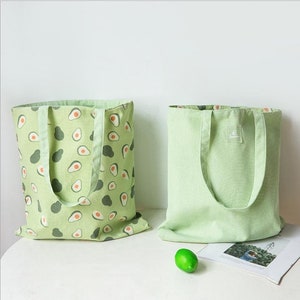 Double sided Tote Bags | Cute Eco Friendly Tote Bags | Lovely Colourful Fruits Totes | Free Personalisation