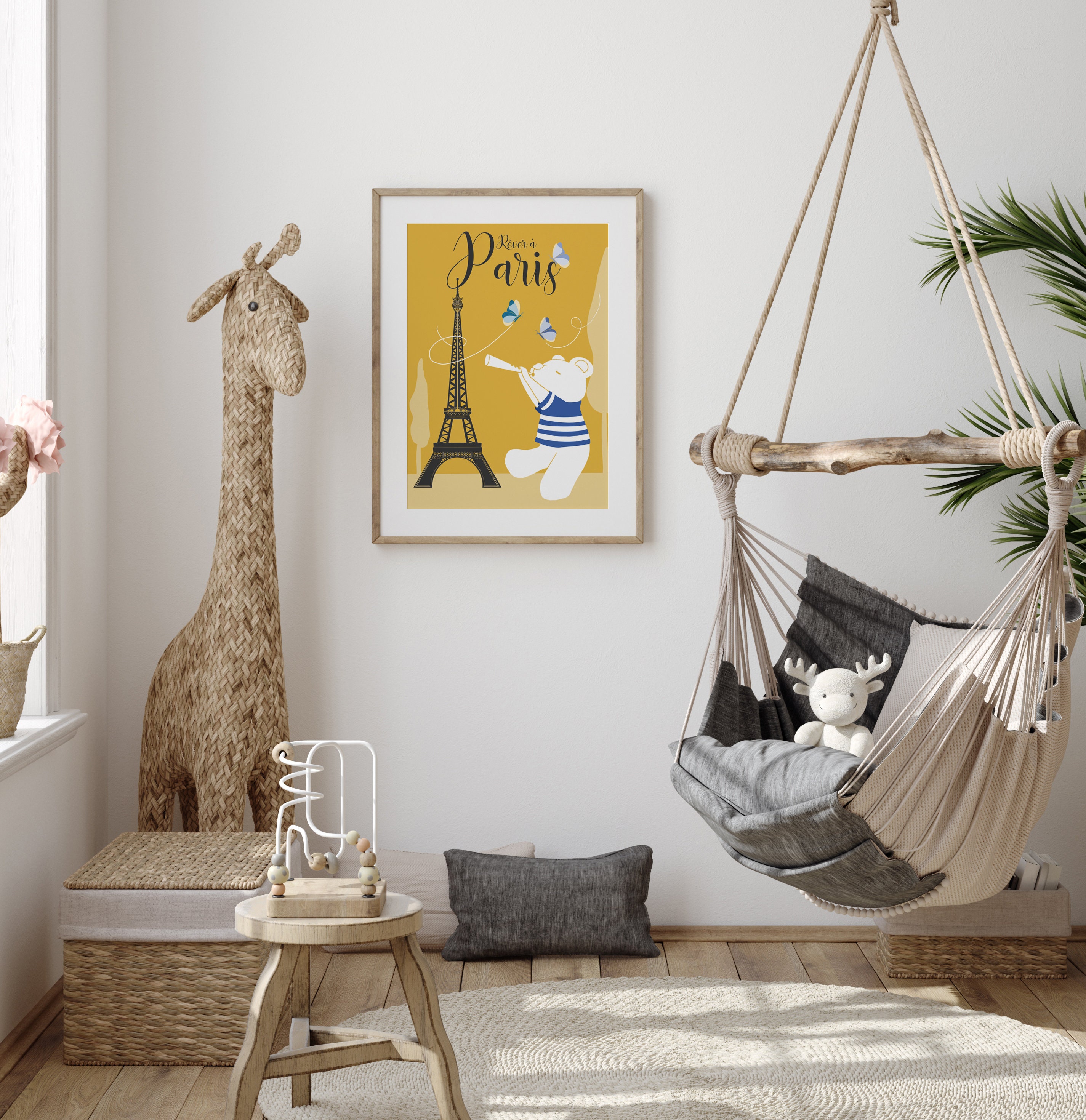 Affiche Enfant, Affiche Enfant Paris, Ville, Animaux