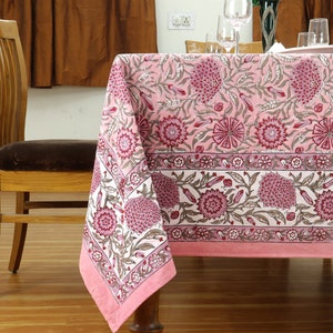 Pink and Red Floral Table Cloth, Home & Living Table Linens, Modern ...