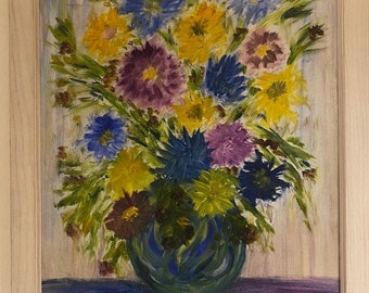 Classic Paining with Flowers