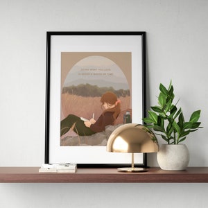 Do What You Love Empowered Woman Digitale Illustration - Download vertikales Poster A3, A4, A5, A6