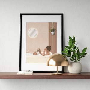 No Hurry Empowered Woman Digital Art Illustration - Download vertikales Poster A3, A4, A5, A6