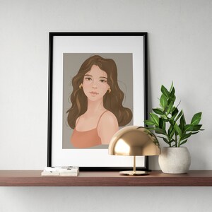 Bedazzled Empowered Woman Digitale Illustration - Download vertikales Poster A3, A4, A5, A6