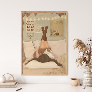 Kuschelwetter Feministisches Poster mit Zitat - Download vertikales Poster A3, A4, A5, A6
