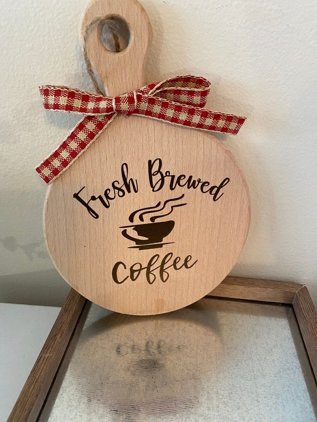 Fresh Brewed Coffee Plaque Etsy
