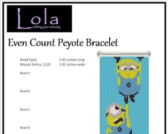 Even Count Peyote Bracelet - Design