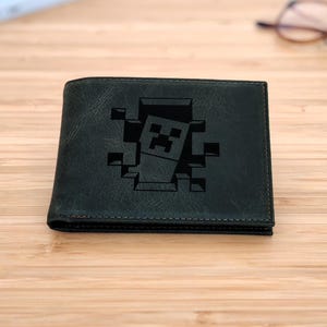 Cartera de Minecraft, regalo de graduación, regalo para papá y novio