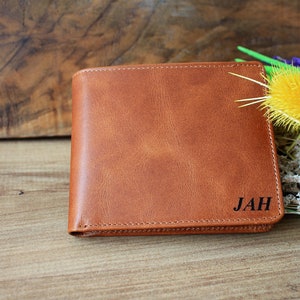 Handwriting Wallet | Leather Wallet For Men | Personalized Wallet Gifts | Handwriting Gift For Dad
